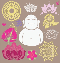 Budda set Budda set vector image