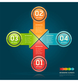 Colorful number options banner template vector image