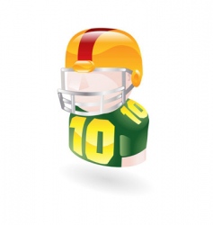 Football player icon vector image