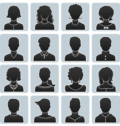 Avatars set vector image