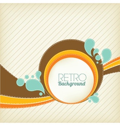 Retro template vector image