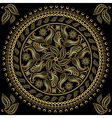 Round vintage frame vector image
