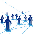 Business people diagram vector image