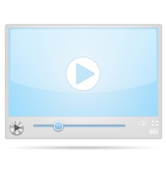 Video Player vector image