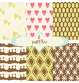 Vintage patterns vector image