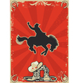 Rodeo cowboy vector image