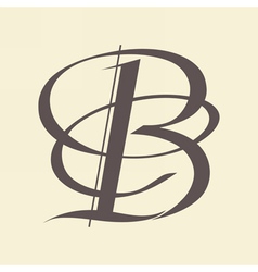 Letter B vector image