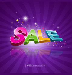 Sale message promotional products vector image