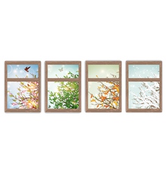 Seasons vector image