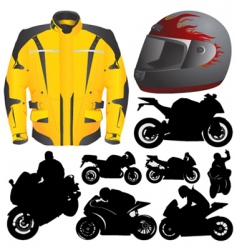 Race motorcycle vector image