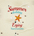 Summer sand background 2 vector image