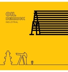 Oil rig icon vector image