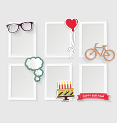 Photo frames concept vector image