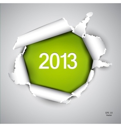 Torn paper with space for text 2013 vector image
