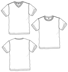 Basic tshirt vector image