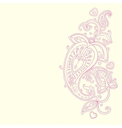 Hand Drawn Paisley ornament vector image