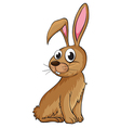 A smiling rabbit vector image