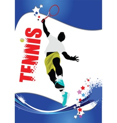 Tennis poster vector image