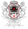 Rise and shine crest emblem vector image