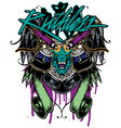 Tshirt graphic tattoo vector image