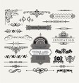 Classic swirls retro vintage vector image