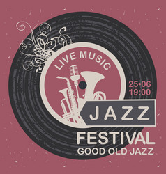 Banner for festival good old jazz Banner for festival good old jazz vector image