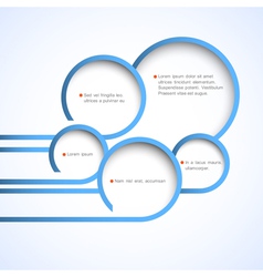 Abstract web design bubbles vector image