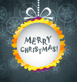 Christmas greeting card vector image