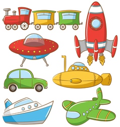 Transportation Icons vector image