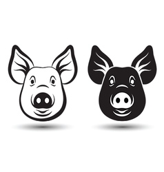 Face Pig Face Pig vector image