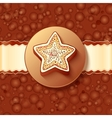 Christmas chocolate greetings card vector image