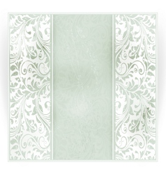 Grungy floral invitation card vector image