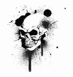 Graffiti skull vector image