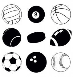 Sport balls vector image