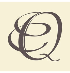 Letter Q vector image
