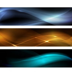 Abstract wave banner vector image