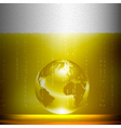 Beer background with globe vector image
