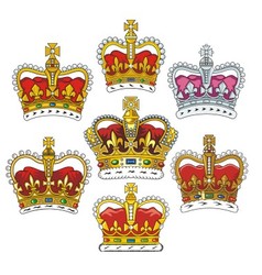 British heraldic crowns vector image