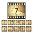 Film countdown vector image