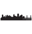 Sacramento California skyline Detailed silhouette vector image