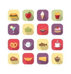 Food design elements vector image