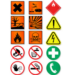 Caution icons vector image