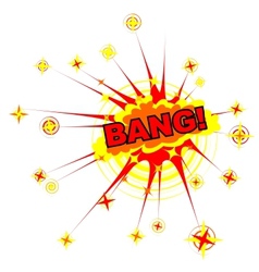 Cartoon explosion vector image