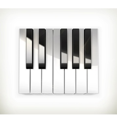Octave piano keys vector image