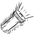 Flashlight icon vector image