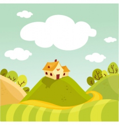Country house vector image