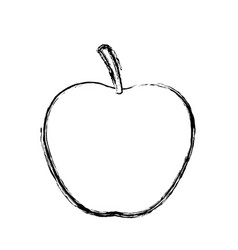 Apple juicy fruit food healthy skecth Apple juicy fruit food healthy skecth vector image
