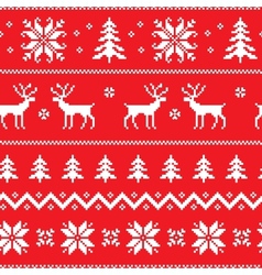 Seamless pattern with classical sweater design vector image