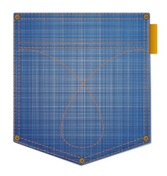Jean pocket vector image