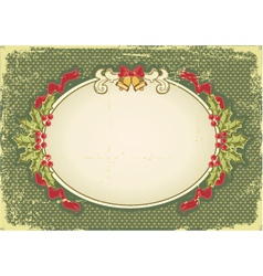 Vintage christmas vector image